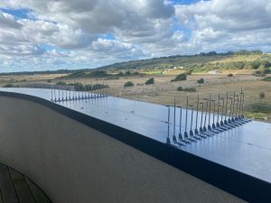 Proofing balcony ledges against pigeons